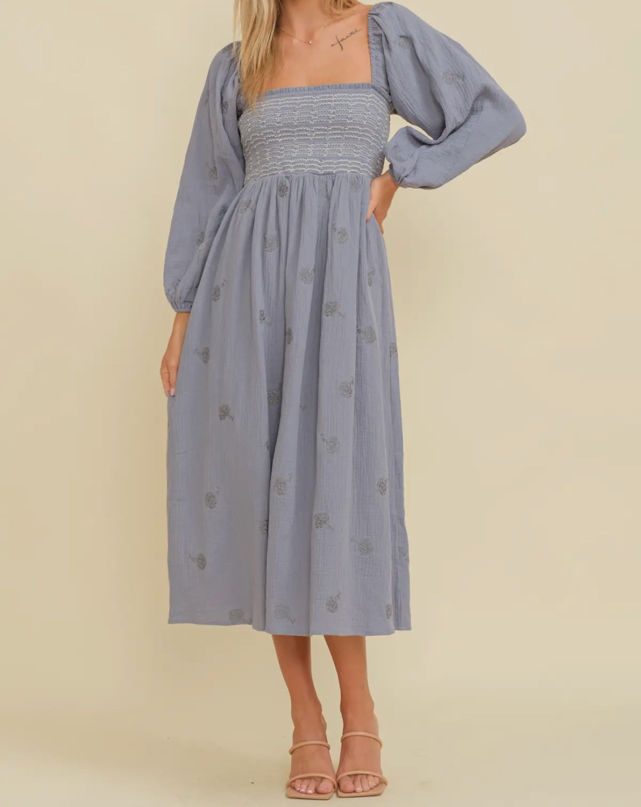 Flower Midi Dress