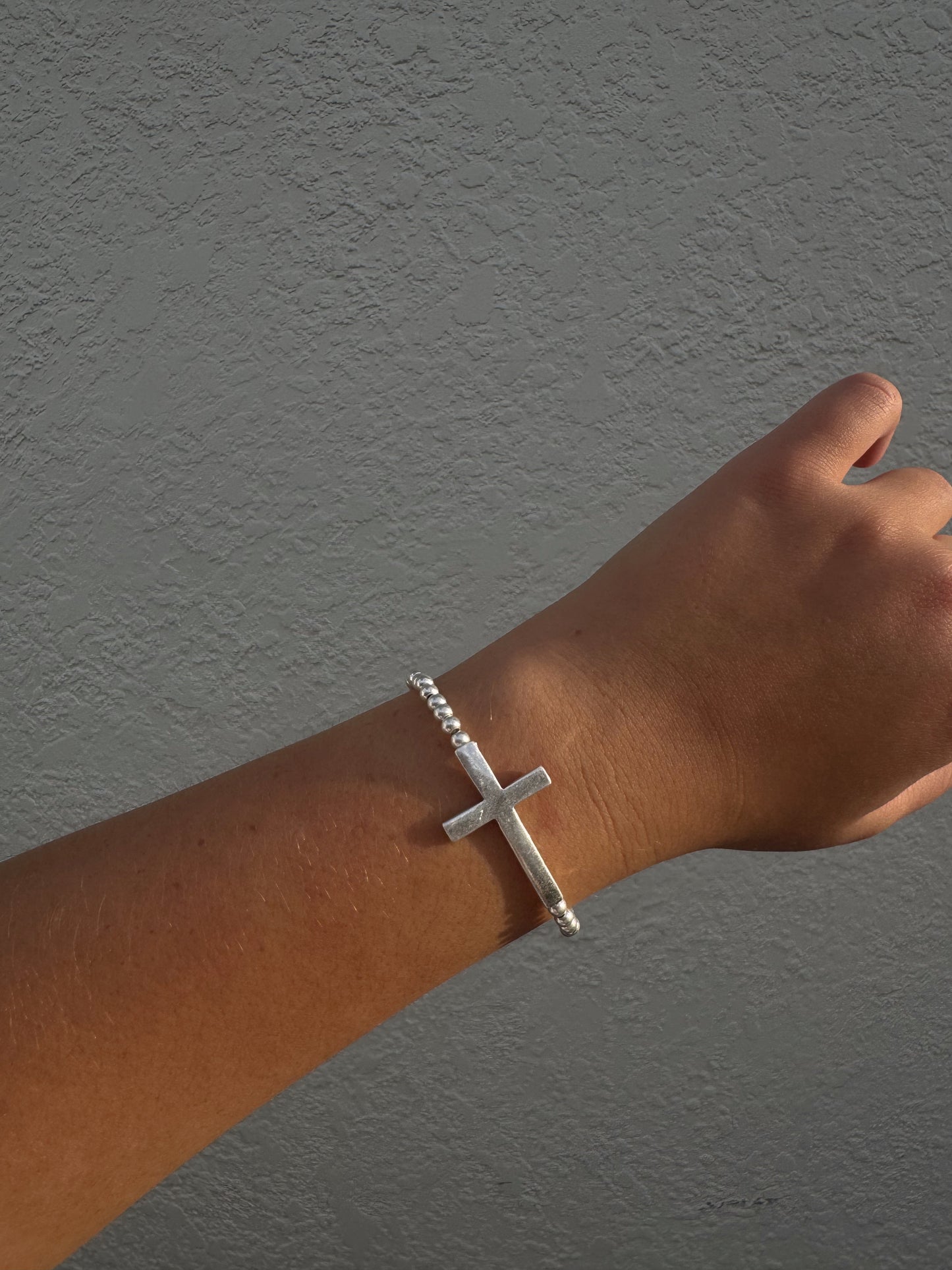 Cross Bead Bracelet