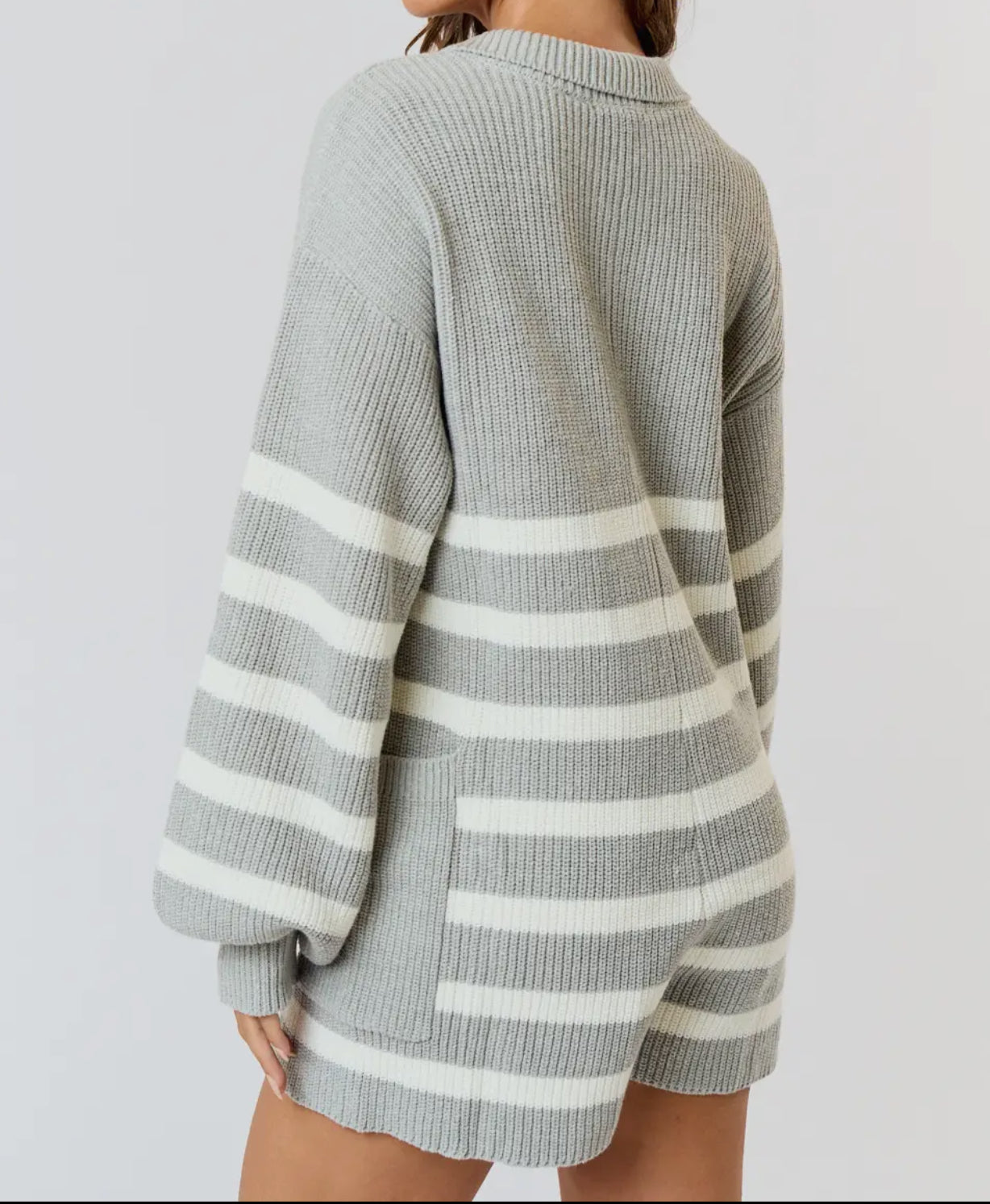 Striped Sweater Romper!