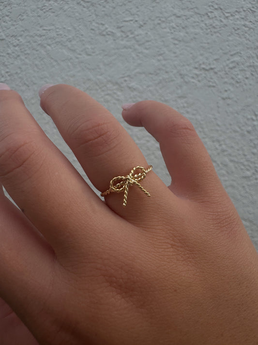 Twisted Bow Ring