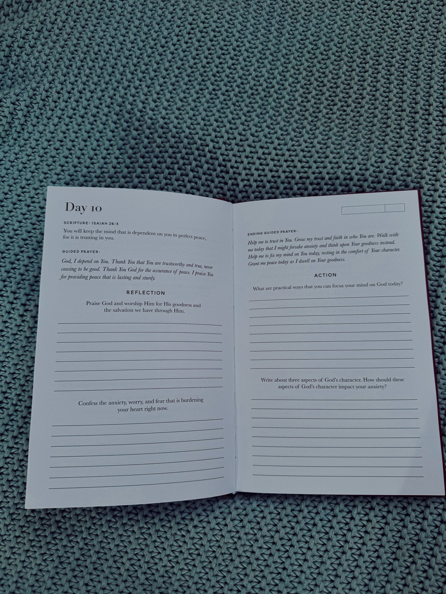 Praying Scripture Journal- Anxiety
