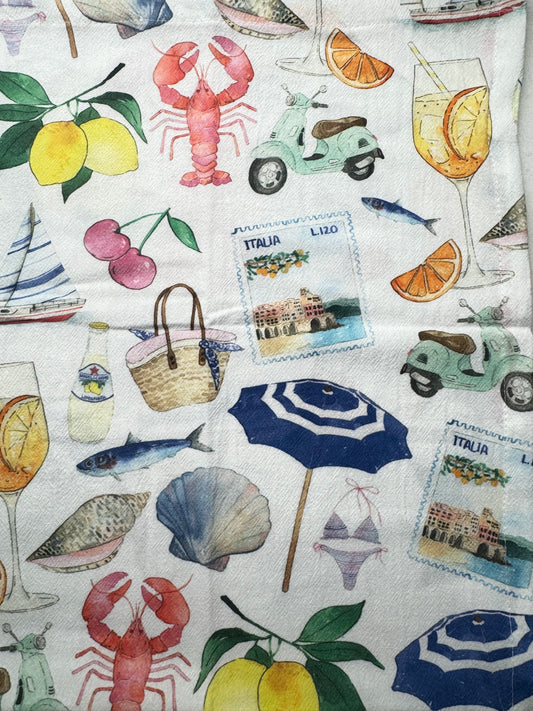 Italian Summer Tea Towel